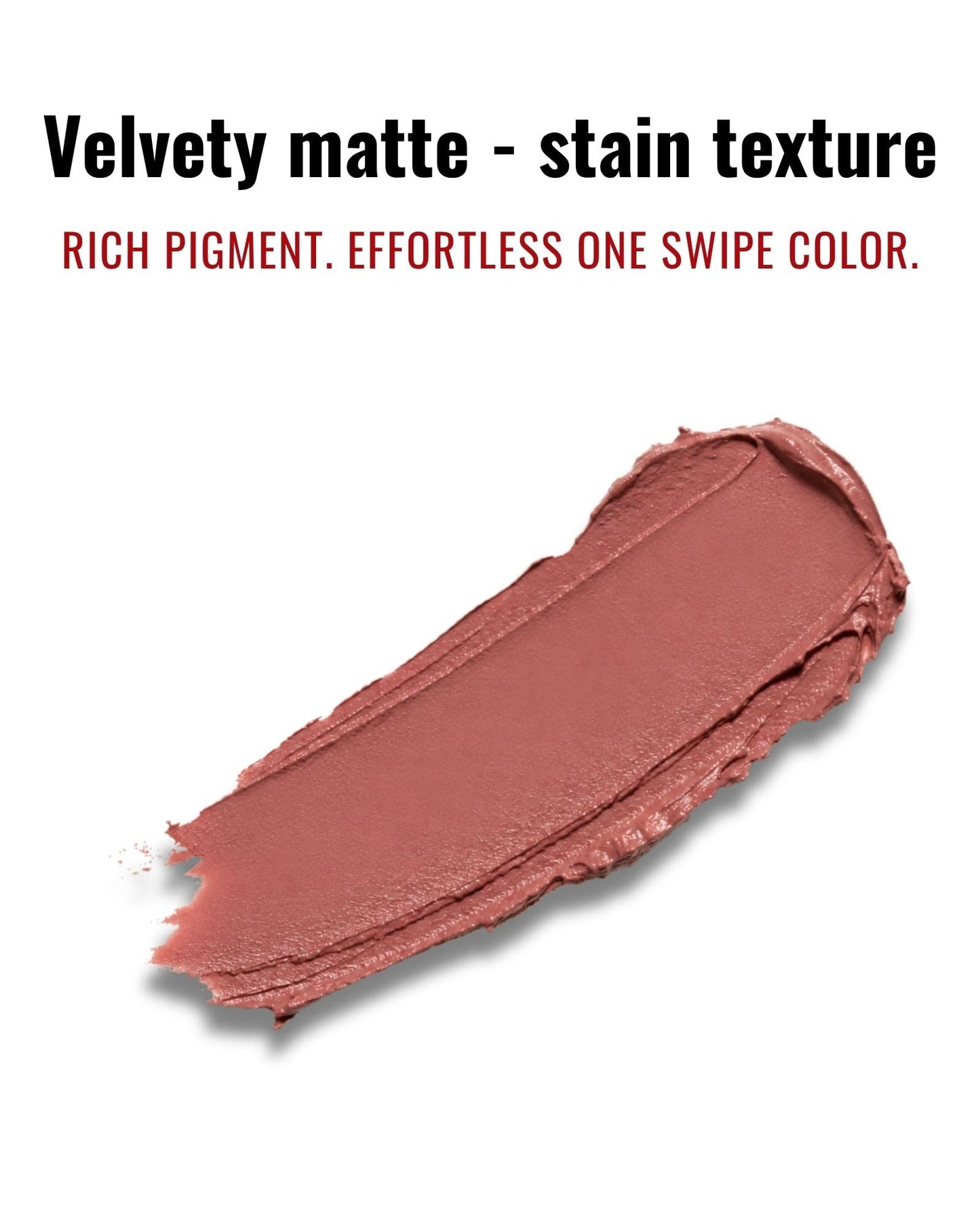 Sworn Beauty Matte Lipstick "Lovers Mauve" by Kenzie Carter - Long Wear Velvet Finish Lip Color, Lightweight Comfortable Formula, High Pigment