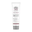 EltaMD UV Sheer Face and Body Sunscreen SPF 50+, Oil Free, No White Cast Sunscreen for Face and Body, Zinc Oxide Formula, 1.7 oz Tube