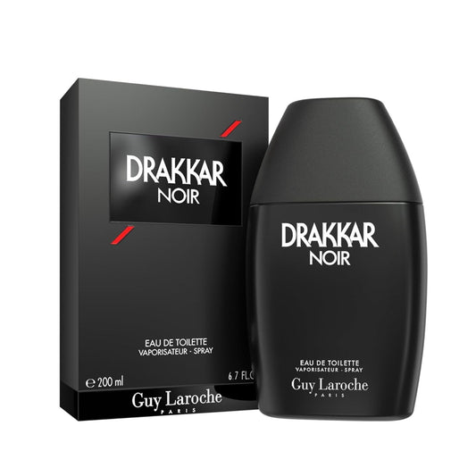 Guy Laroche Drakkar Noir, Iconic Designer Fragrance, Intense & Powerful Eau de Toilette, Fougere Blend & Aromatic Spices, Long Lasting Mens Cologne