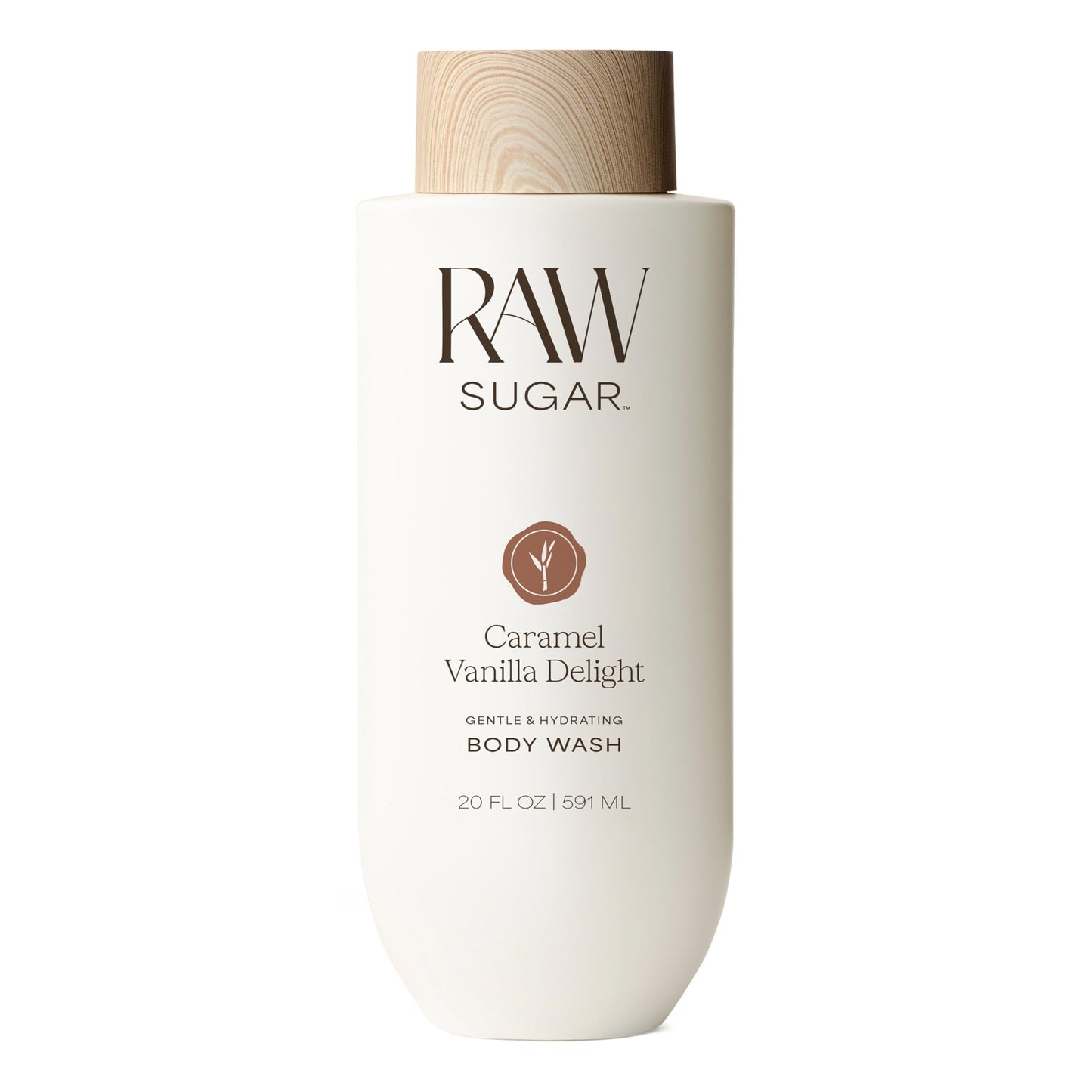 RAW SUGAR Caramel Vanilla Delight Gentle & Hydrating Body Wash, 20 Fl Oz (Pack of 1), Moisturizing & Indulgent Bath & Shower Gel, Vegan, Formulated Beauty and Personal Care RAW SUGAR Default Title