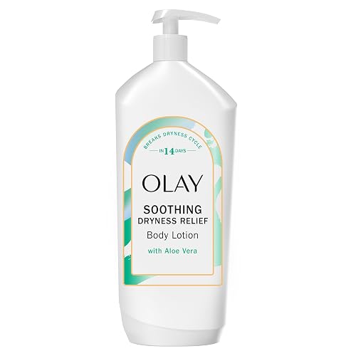 Olay Body Lotion for Women, Soothing Dryness Relief, 24hr Moisturizing & Deep Hydration, Absorbs Instantly, Penetrating Vitamin B3 Complex, For All