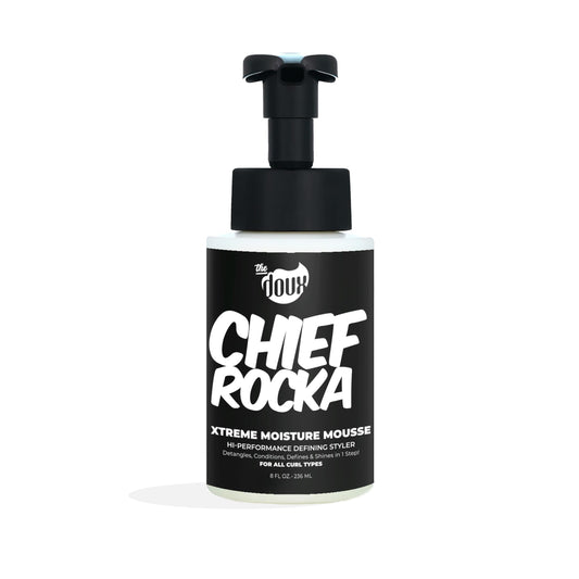 Chief Rocka Xtreme Moisture Mousse for Curly Hair - Curl Defining Hair Mousse for Women with Lasting Hold, Frizz Control & Shine - Styling Foam