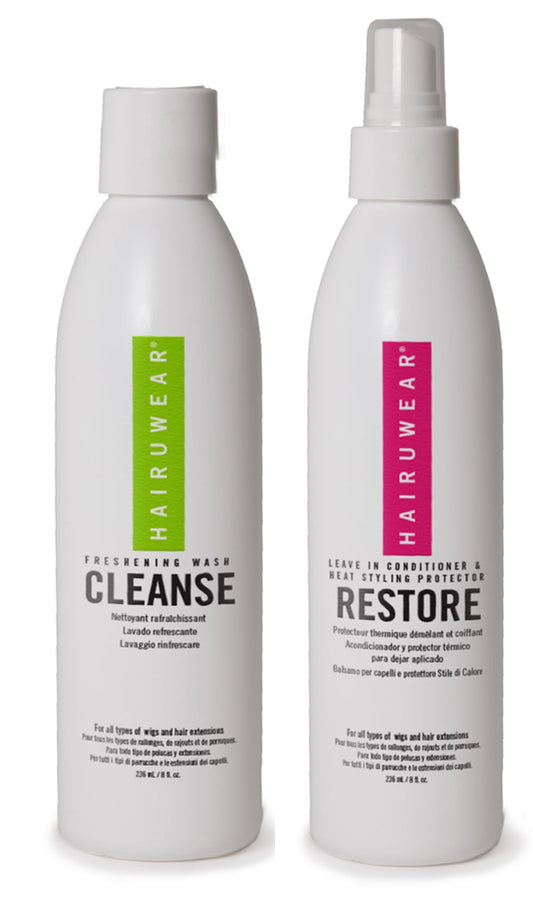 Wig Care Shampoo & Conditioner Kits: 8oz Cleanse, Rstore, Curl, or Control, Wide Tooth Comb or Wig Stand (8oz Cleanse, Restore, Wig Stand)