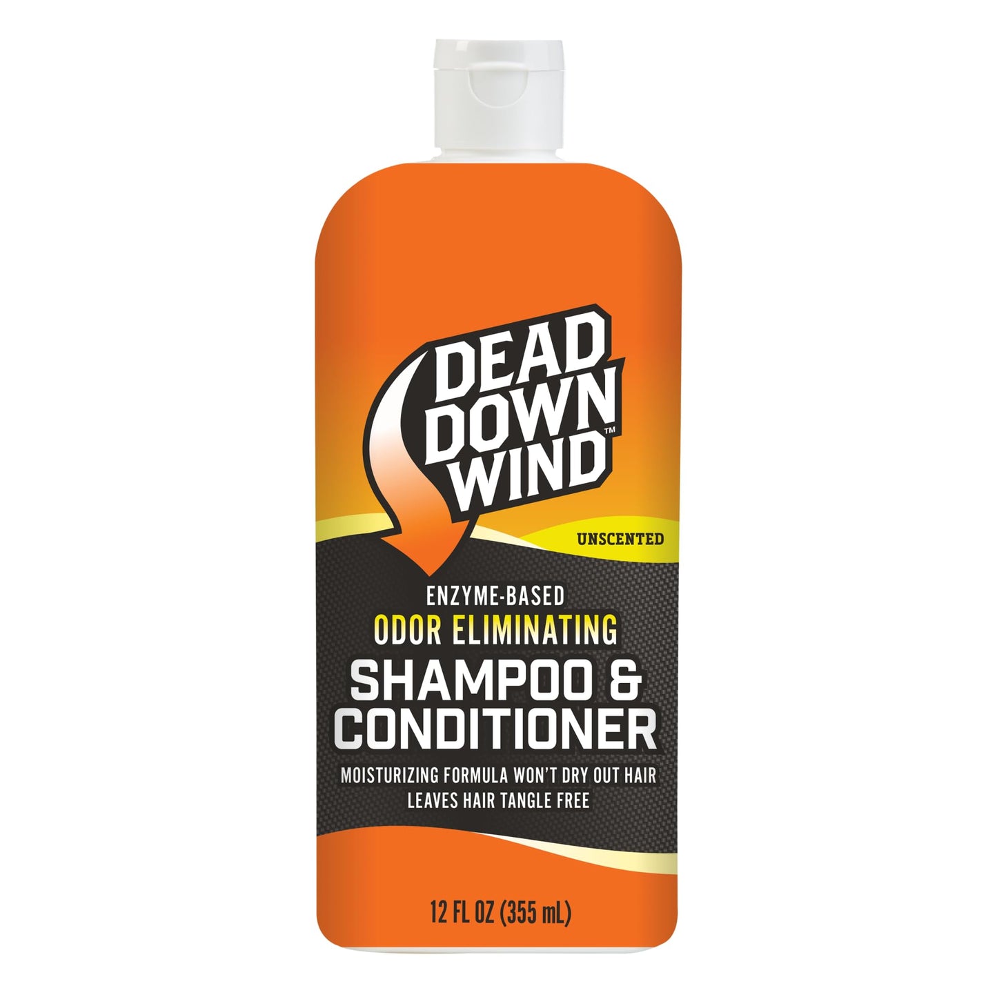 Dead Down Wind Shampoo & Conditioner | 12 oz Bottle | Odor Eliminator, Hunting Accessories | Gentle Shampoo & Conditioner for Hunting | Safe