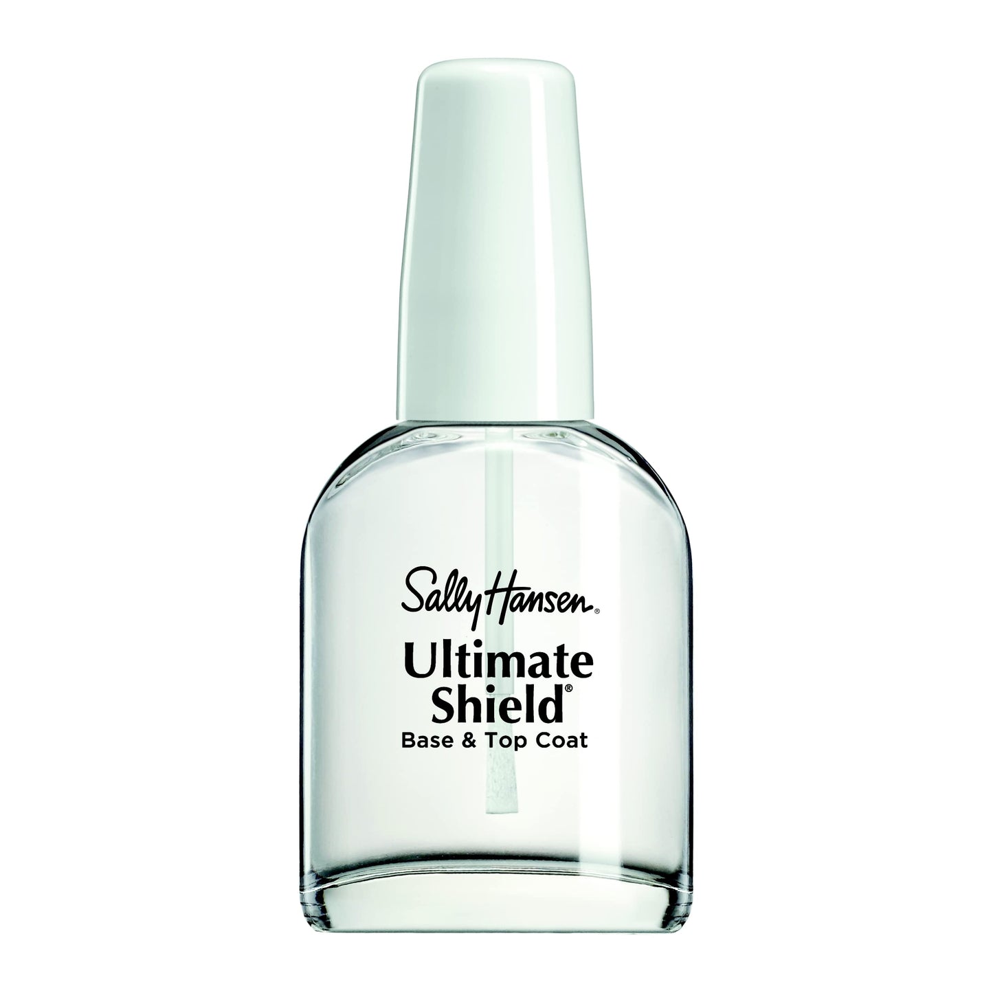 Sally Hansen Nail Treatment Ultimate Shield® Base & Top Coat | Strengthens & Protects Nails | Long-Lasting Clear Finish | Nail Strengthener