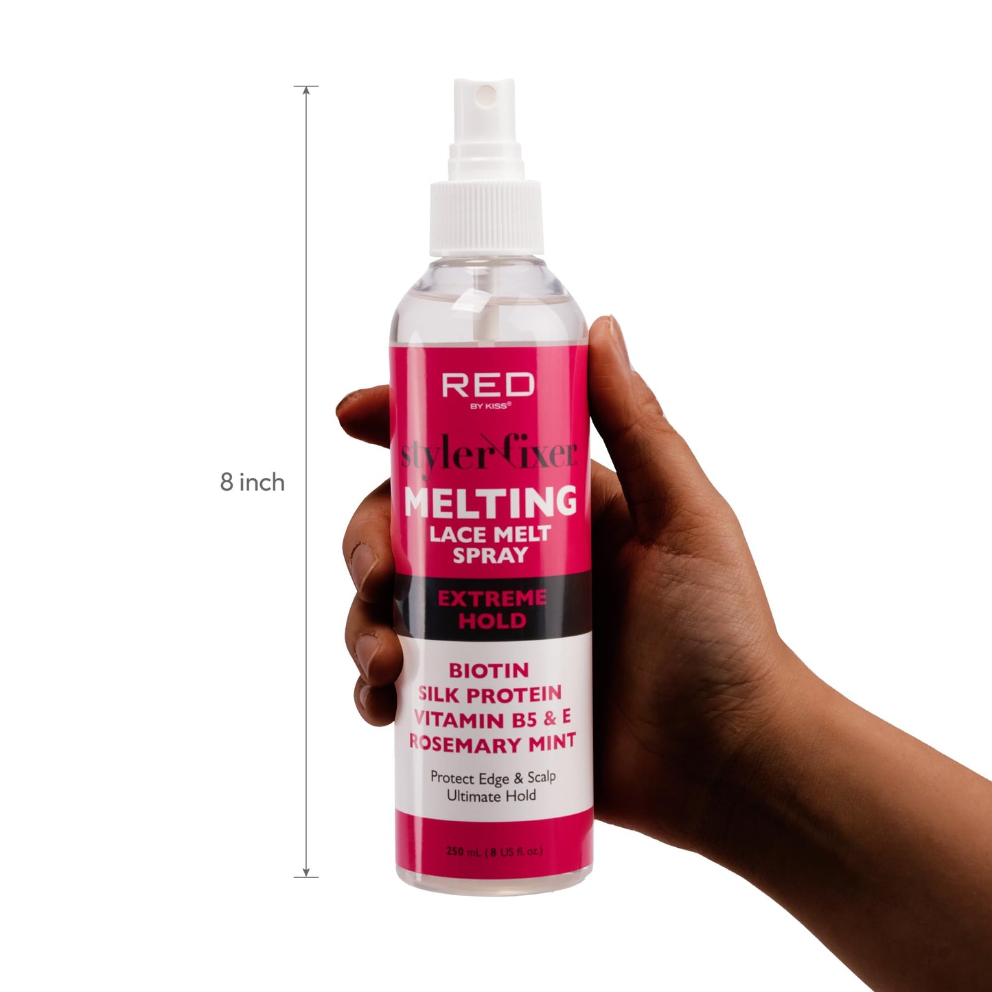 Kiss Lace Melting and Holding Spray - Strong Hair Adhesive for Wigs, Glueless Front Lace Bond (Extreme Hold)