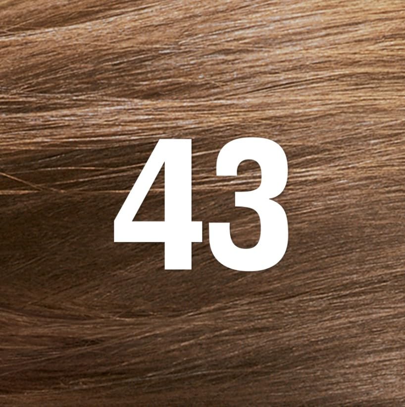 Revlon ColorSilk Hair Color [43] Medium Golden Brown 1 ea (Pack of 9)