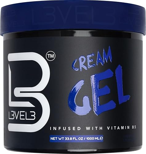 L3 Level 3 Cream Gel - Provides Volume and Medium Hold - With Vitamins to Nourish and Protect Hair Level Three Mens Hair Styling Cream (1000 ML