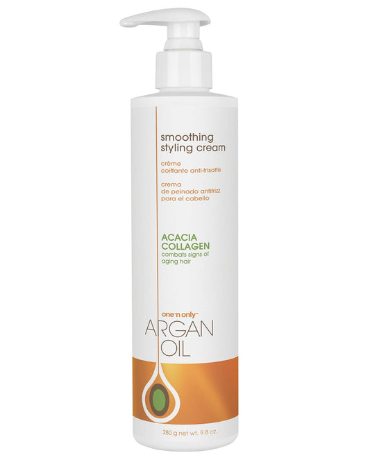 One 'n Only Argan Oil Smoothing Styling Cream, Helps Protect Hair Color, Eliminates Frizz, Hydrates, Adds Shine, Definition, and Texture for a