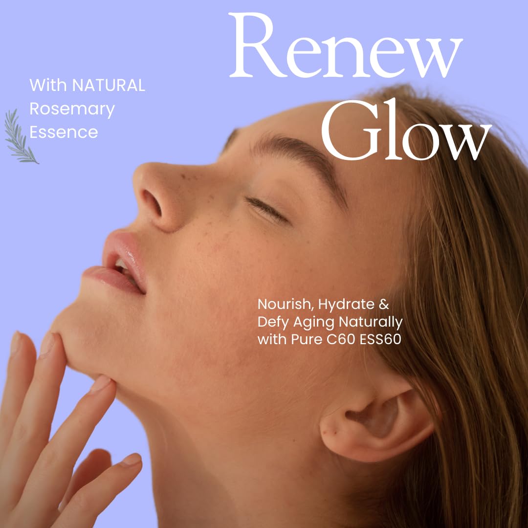 C60 EVO Advanced Facial Serum, Natural Serums for Skin Care with Pure C60 ESS60, Deeply Nourishing and Age-Defying Serum for Face, Facial Serum