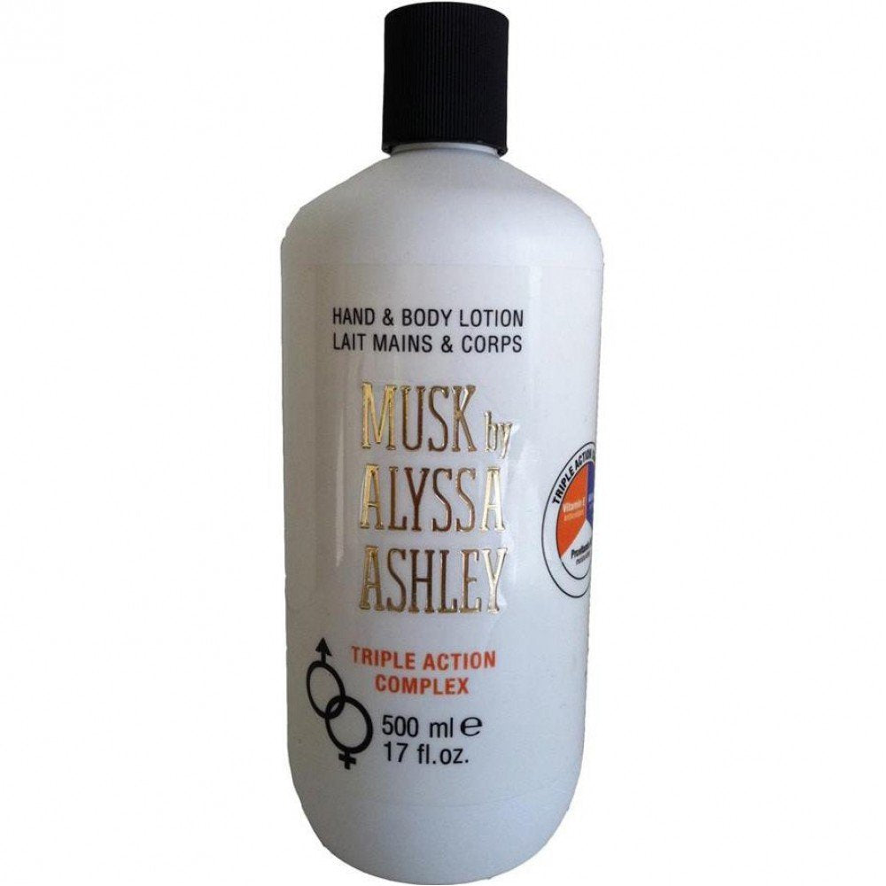 Alyssa Ashley Musk Hand Body Lotion - Hand Lotion for Dry Hands - Body Cream for Women and Men - Hydrating Cream for Smooth Skin - 16.9 oz