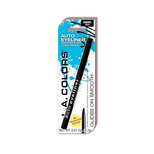 L.A. COLORS Automatic Eyeliner Pencil (Carded), Black CBAE661A