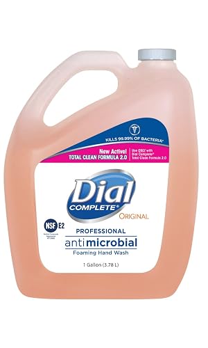 Dial Complete Original Antibacterial Foaming Hand Wash, 1 Gallon Bottle (Pack of 4)