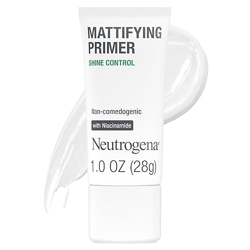Neutrogena Mattifying Primer with Shine Control, Lightweight Pore Blurring Face Primer Blurs the Look of Pores & Helps Reduce Shine, Matte Primer