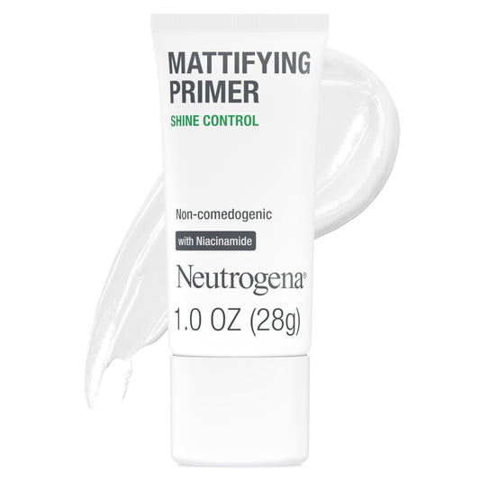 Neutrogena Mattifying Primer with Shine Control, Lightweight Pore Blurring Face Primer Blurs the Look of Pores & Helps Reduce Shine, Matte Primer