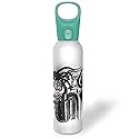 Pyrex 24-Oz Color Changing Glass Water Bottle with Silicone Coating, Leakproof and Textured Glass Reusable Water Bottle with Flip-Top Lid