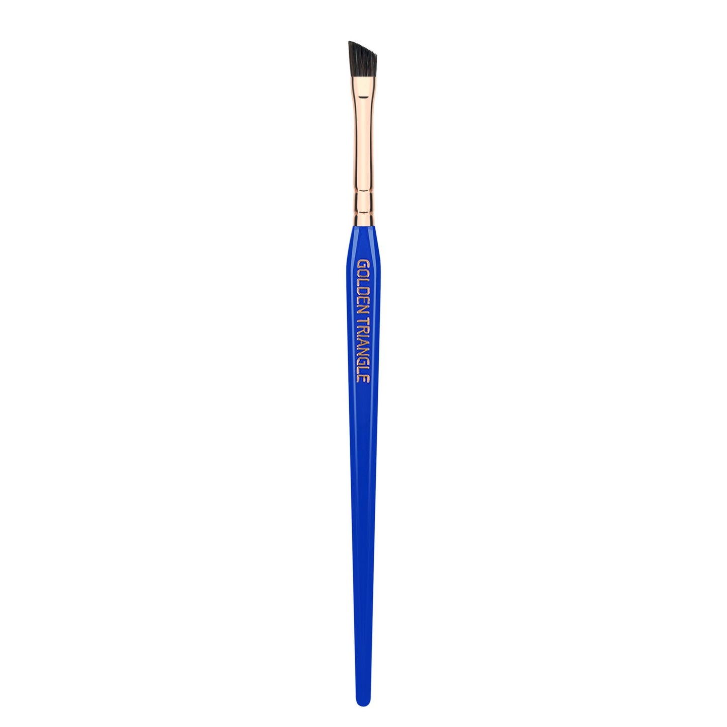 Bdellium Tools Professional Makeup Brush - Golden Triangle 763 Angled Brow - With All Vegan and Soft Synthetic Fibers, For Defining Eyebrows (Blue