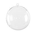 Super Z Outlet Clear Plastic Acrylic Bath Bomb Mold Shells Molding Balls Kit (80mm, 12 Pack)