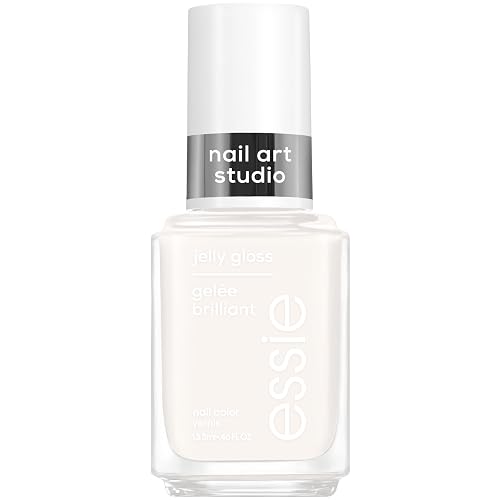 essie Nail Art Studio Jelly Gloss Polish, Vegan, Sheer White Nail Polish, Arctic Jelly, 0.46 Fl Oz Beauty & Personal Care essie