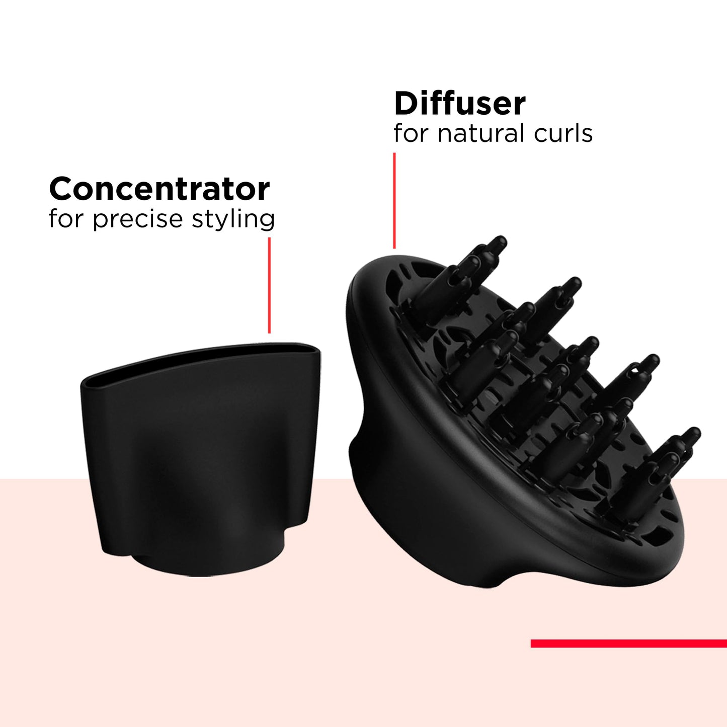REVLON Dry Max Hair Dryer with Diffuser for Natural Curls| Prevents Frizz, Speeds Drying Time, and Reduces Damage, Plus Concentrator for Precise