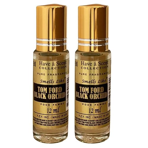 E de B Fragrance Perfume smell like Black Orchid Women Parfum Roll On Oil 12ml (Pack of 2)