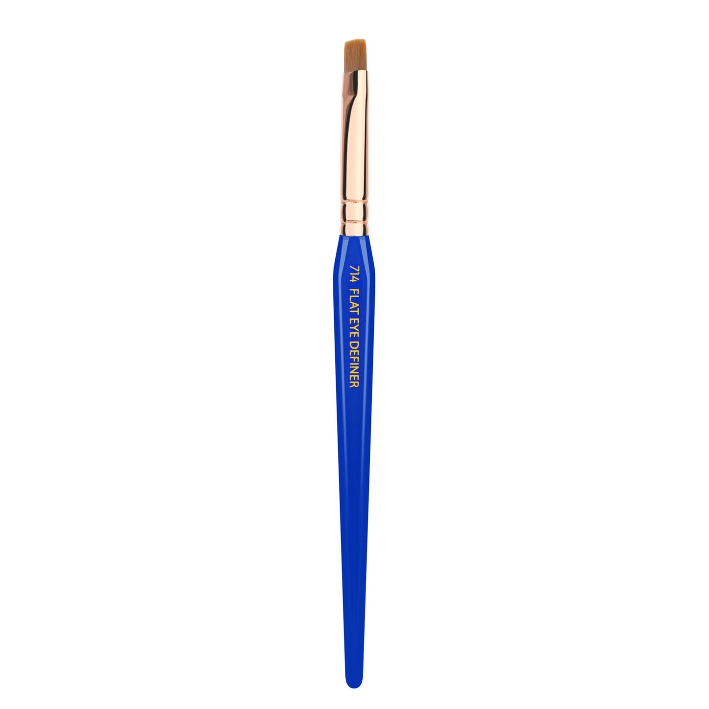 Bdellium Tools Professional Makeup Brush - Golden Triangle 714 Flat Eye Definer - With All Vegan and Soft Synthetic Fibers, For Smooth Application