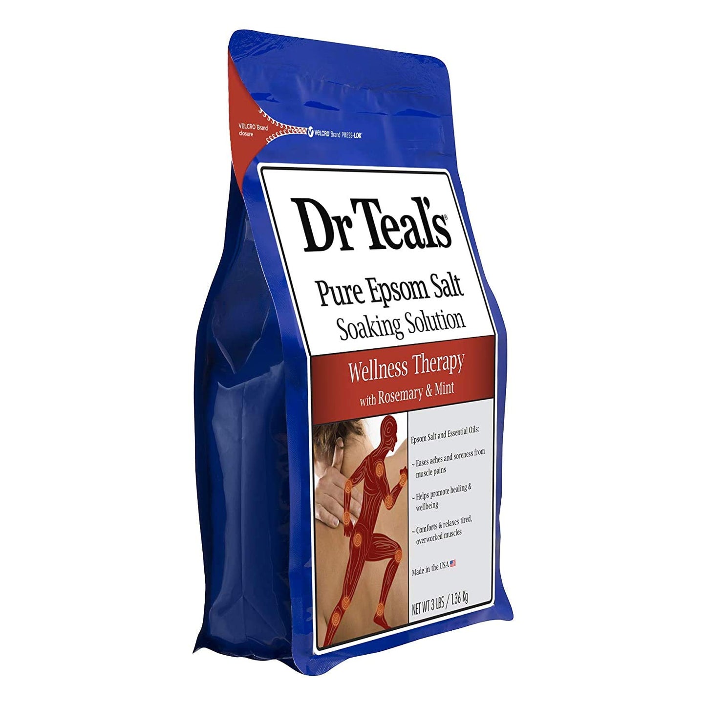 Dr. Teal's Salt Bath Soak Variety Gift Set (2 Pack, 3lbs Ea.) - Relax & Relief Eucalyptus & Spearmint, & Wellness Therapy Rosemary & Mint - Blended Beauty and Personal Care Dr Teal's