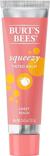 Burts Bees, Squeezy Tinted Lip Balm - Sweet Peach, 0.33 Ounce
