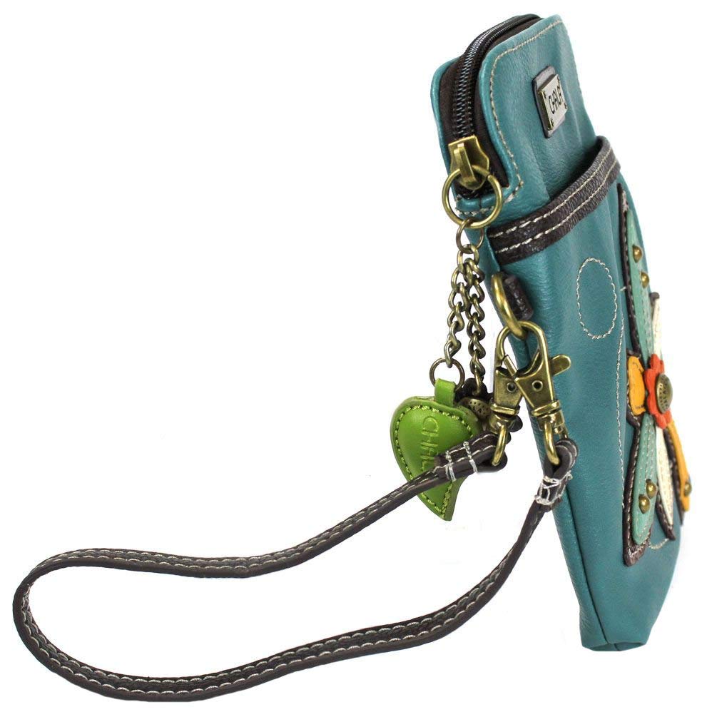 Chala Dragonfly Turquoise Cellphone Crossbody Handbag - Convertable Strap