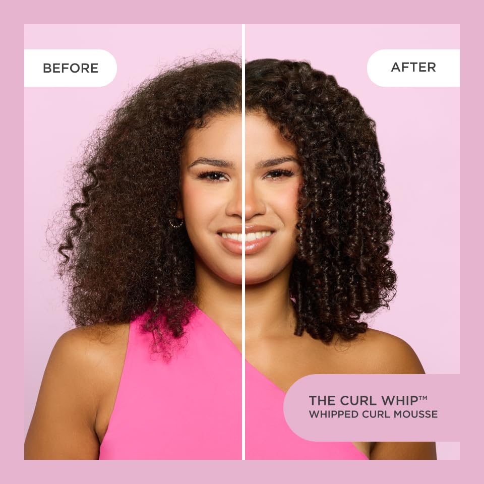 Cake Beauty Whipped Curl Defining & Volumizing Mousse - Aloe Vera Vitamin E for Flexible Hold - Vegan No Heat Curls Wavy Curly Hair Sulfate Cruelty