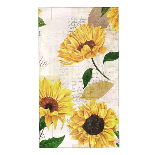COVASA Sunflower Hand Towels for Bathroom Set of 2,Vintage Yellow Floral Towels Ultra Soft Absorbent Decorative Small Bath Towels Washcloth Kitchen…