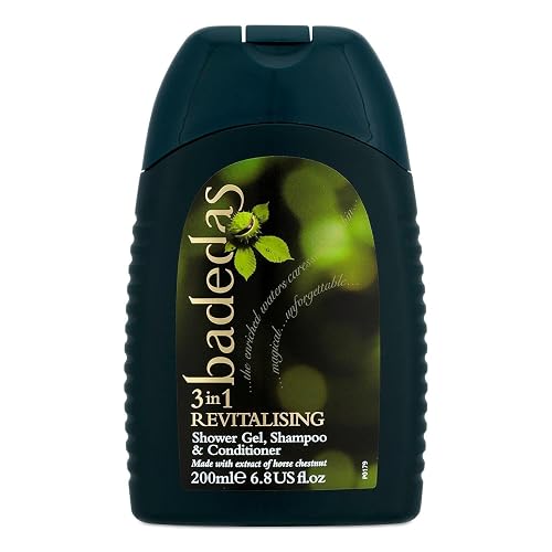 Badedas Revitalising Shower, Shampoo and Conditioner with Extract of Horse Chestnut 200ml/6.8oz by Badedas