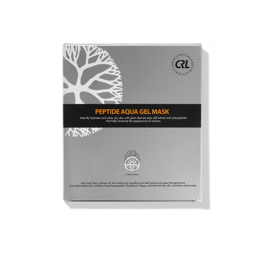 Clinical Resolution CRL Peptide Aqua Gel Mask 5 Pack Instant Hydration, Soothing & Cooling, Helps Comfort Skin After Professional Treatments, for a