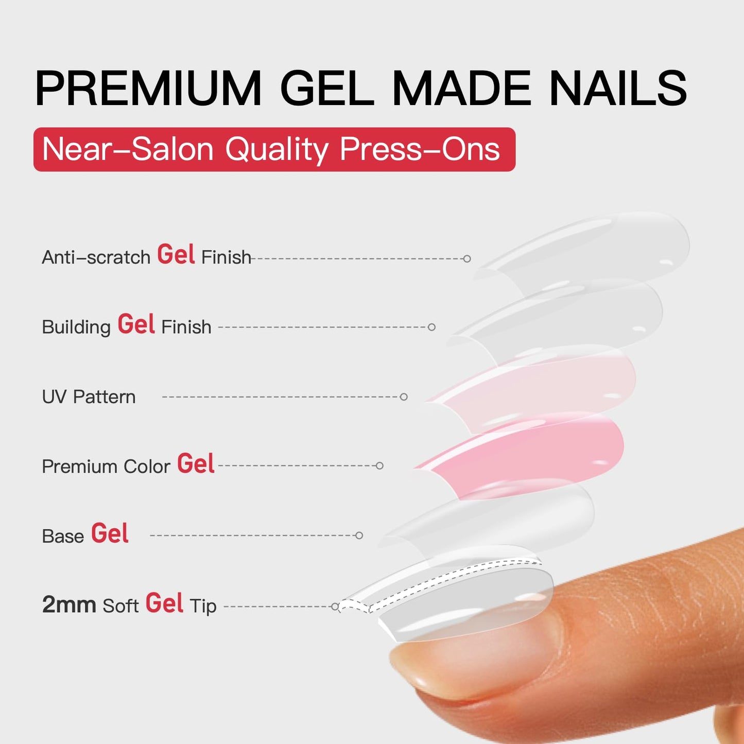 Curvlife 30pcs Press on Nails, Acrylic Fake Nail with Apricot Design, Full Cover False Nails Tips Glossy Nude Glue on Nails Artificial Stick on Nails Beauty and Personal Care CurvLife