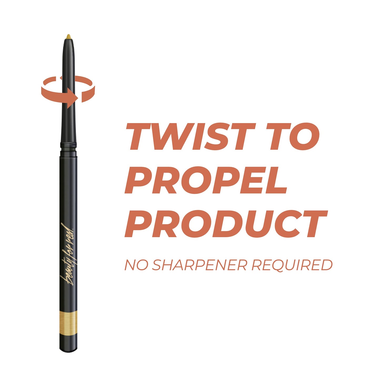 Beauty For Real I-Line 24-7 Eyeliner, 24 Karat - Metallic Gold - Long-Wearing, Waterproof Gel Formula - Safe for Sensitive Eyes & Contact Lens…