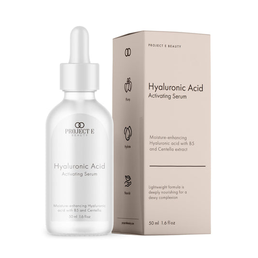 Hyaluronic Acid Activating Serum by Project E Beauty | Anti-Aging Serum for the Face | Plumping & Hydrating Facial Skin Care | Removes Dark Spots Beauty & Personal Care Project E Beauty