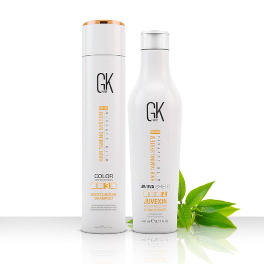 GK HAIR Color Protection Moisturizing Shampoo and Shield Conditioner Combo with no Sulfate and Paraben for Colour Treated Fizzy Oily Dry and Damaged Beauty & Personal Care GK HAIR