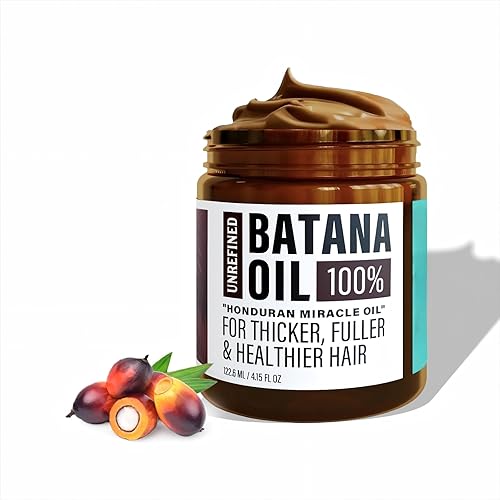 Batana Oil for Hair Growth, Natural Oil from Honduras, Batana Mask Batana Miracle Loss, Repairs Damaged, Leaves Smoother, Adds Shine (4.15 oz)
