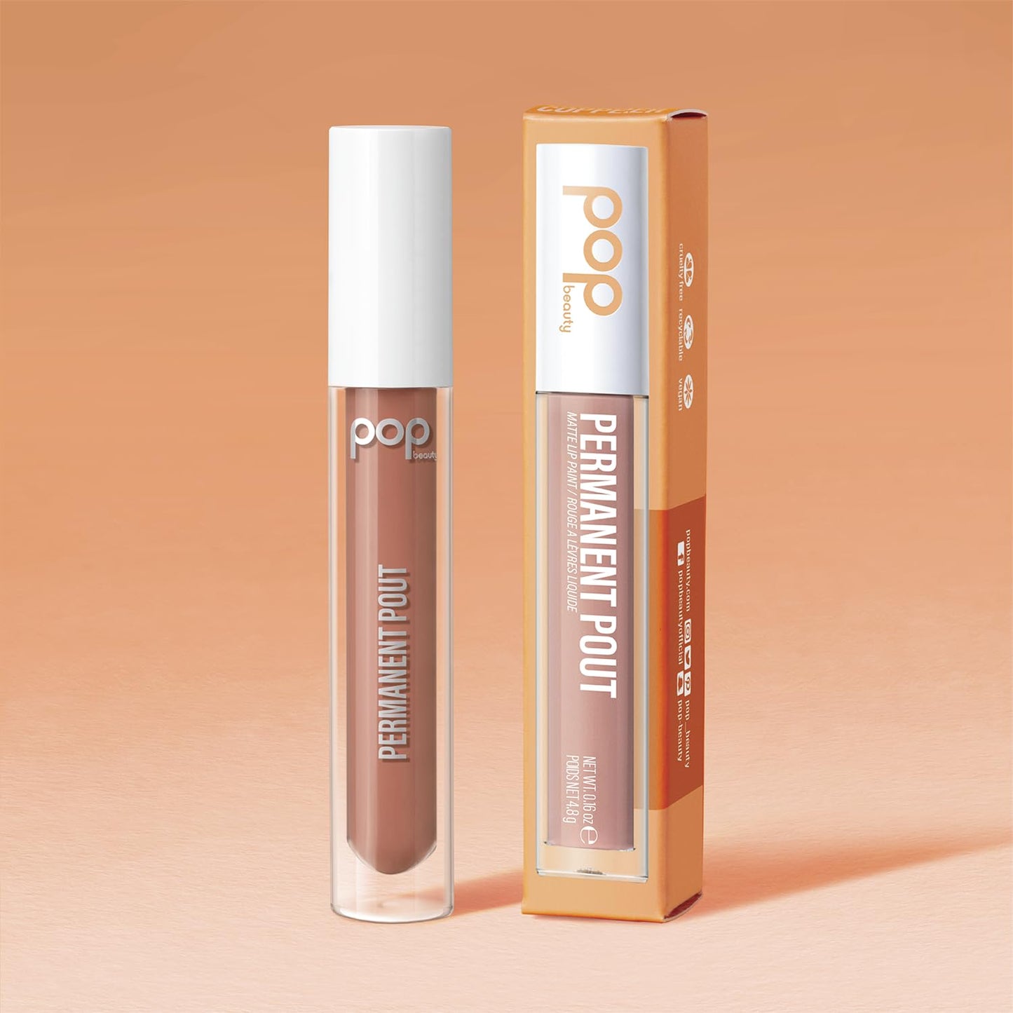 POP Beauty PERMANENT POUT BEAUTY | BUTTER BABE | Long Lasting Liquid Lipstick, Kiss-proof Water-proof, Smudge Transfer Proof, Velvet Lip Paint, Matte