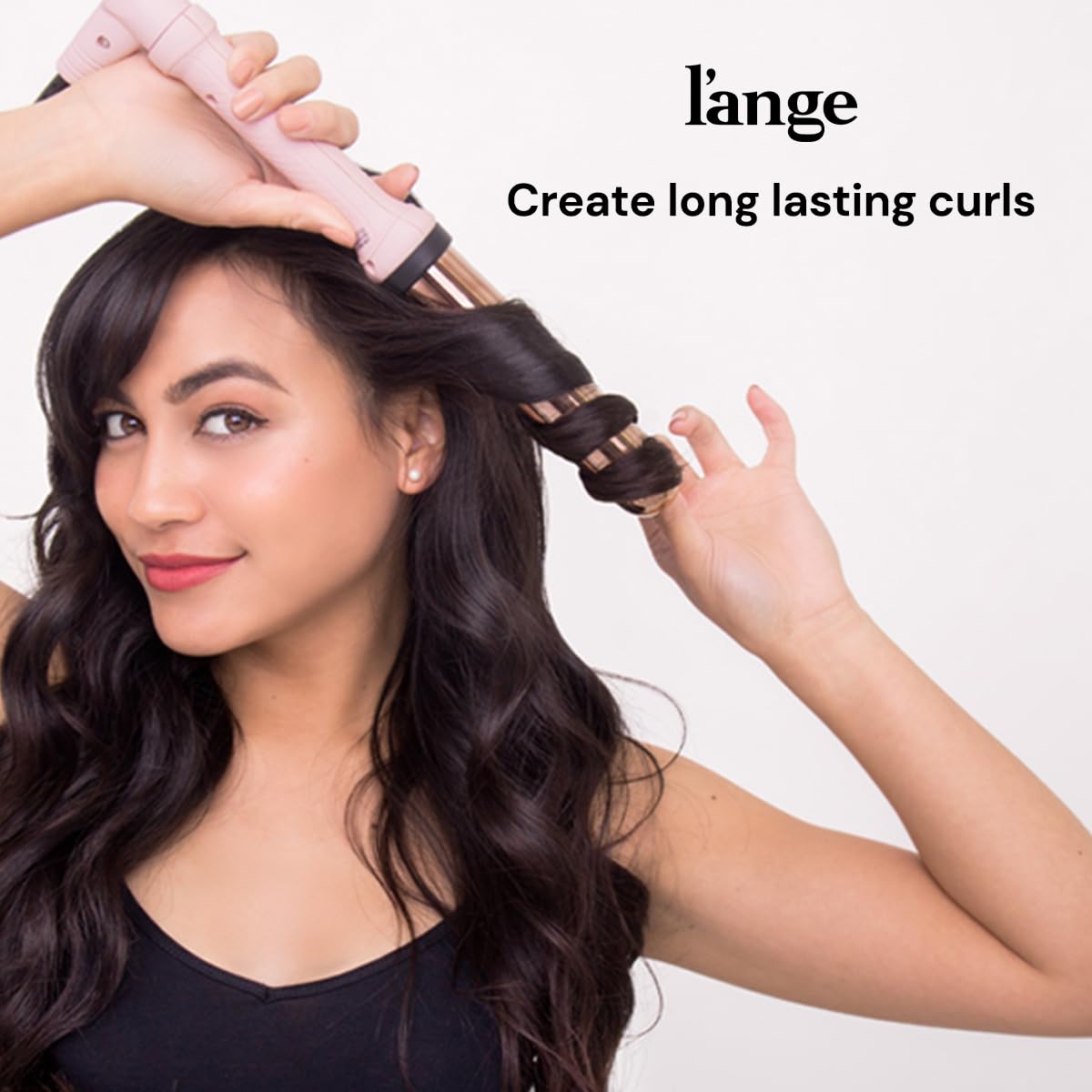 L'ANGE HAIR Ondulé 25MM Titanium Curling Wand | Professional Hot Tools Curling Iron 1 Inch | Salon Hair Styling Wands for Beach Waves | Best Hair