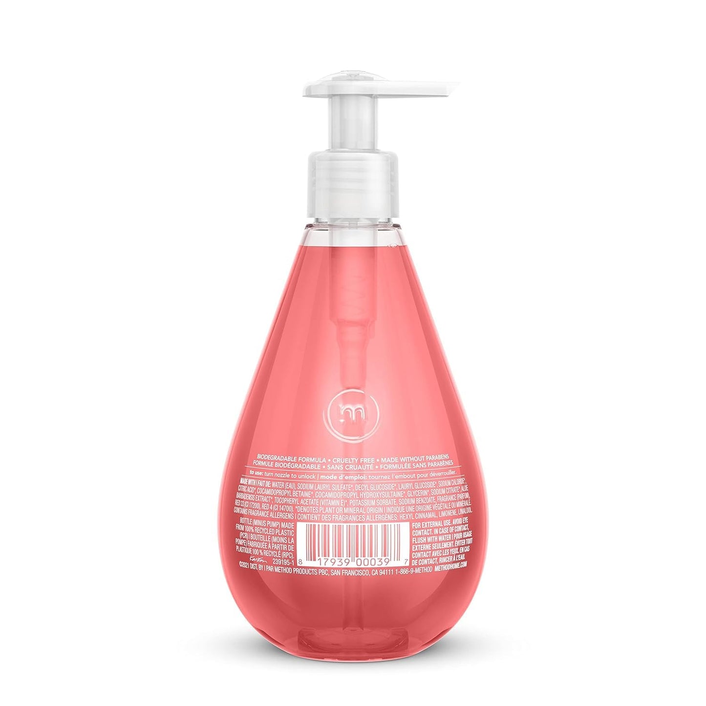 Method Gel Hand Soap, Pink Grapefruit, 12 oz. (Pack of 1) Beauty & Personal Care Method