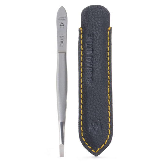 GERMANIKURE Straight Tweezers in Leather Case - Made in Solingen Germany Beauty & Personal Care GERmanikure