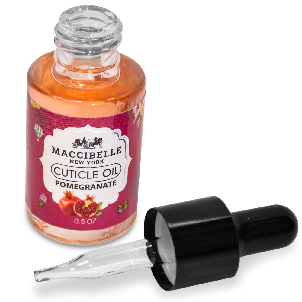 Maccibelle Cuticle Oil 0.5 oz for Dry Cracked Cuticles (Pomegranate)