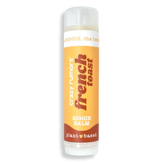 Crazy Rumors Biggie French Toast Flavored All Natural, Plant Based Lip Balm to Moisturize and Nourish your Lips - French Toast tube 0.6 oz (4x Larger Beauty and Personal Care Crazy Rumors