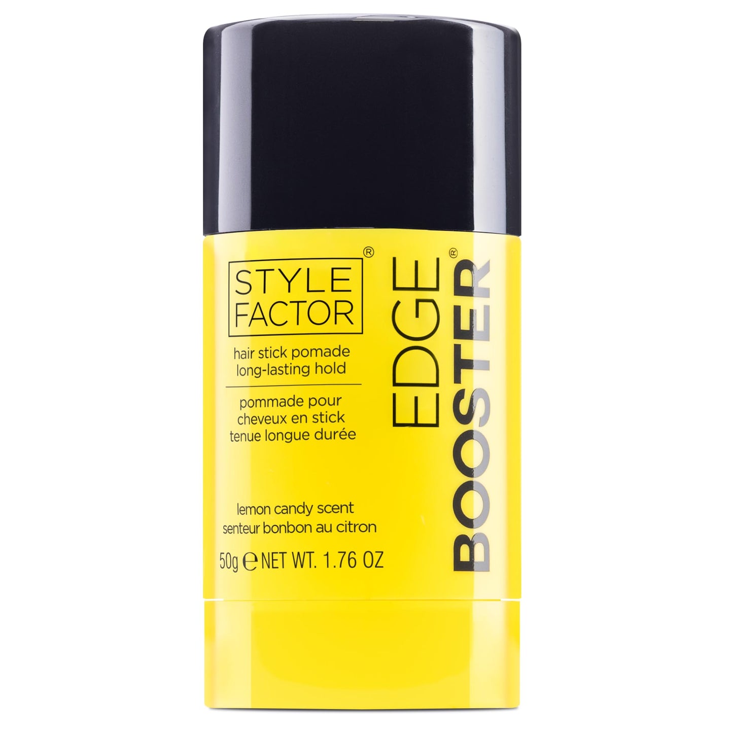Style Factor EDGE BOOSTER Hair Wax Stick Pomade with Beeswax | Strong Hold Slick Stick for Flyaways, Edges & Baby Hair for Sleek Buns & Ponytails |