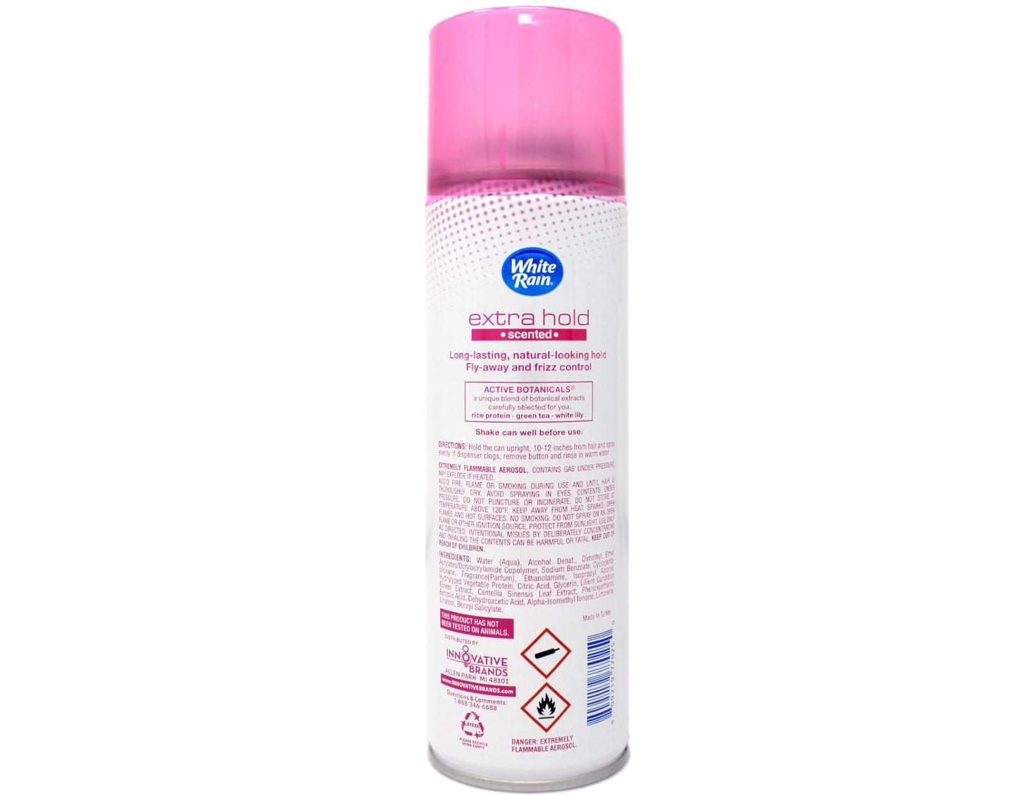 White Rain Extra Hold Hair Spray with Active Botanicals, Longer Stronger Hold, Scented Humidity Control - 7 oz (Pack of 6)