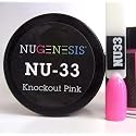 NuGenesis Nail Dipping Powder Color 1.5oz/43g Jar - (NU33 KNOCKOUT PINK) Beauty & Personal Care Nugenesis