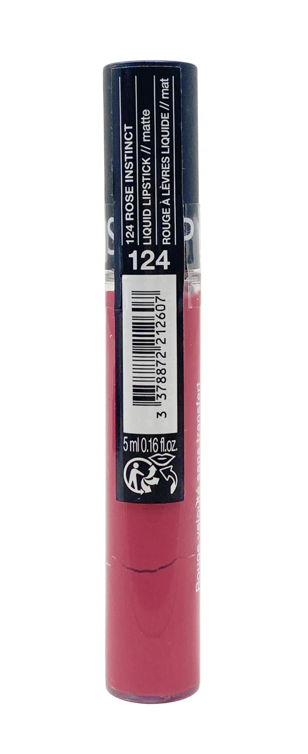 SEPHORA Collection Cream Lip Stain - 124 Rose Instinct (matte midtone rose) 0.16 oz. / 5 mL