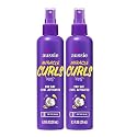 Aussie Miracle Curls 2nd Day Curl Activator Spray with Coconut & Jojoba Oil, Curl Refresher for Wavy & Curly Hair, 8.5 fl oz (Pack of 2)