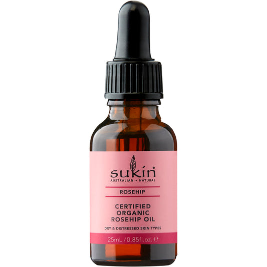 Sukin Certified Organic Rosehip Oil, 0.85 fl oz